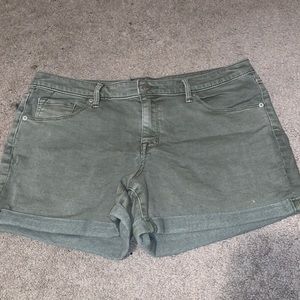 Green shorts